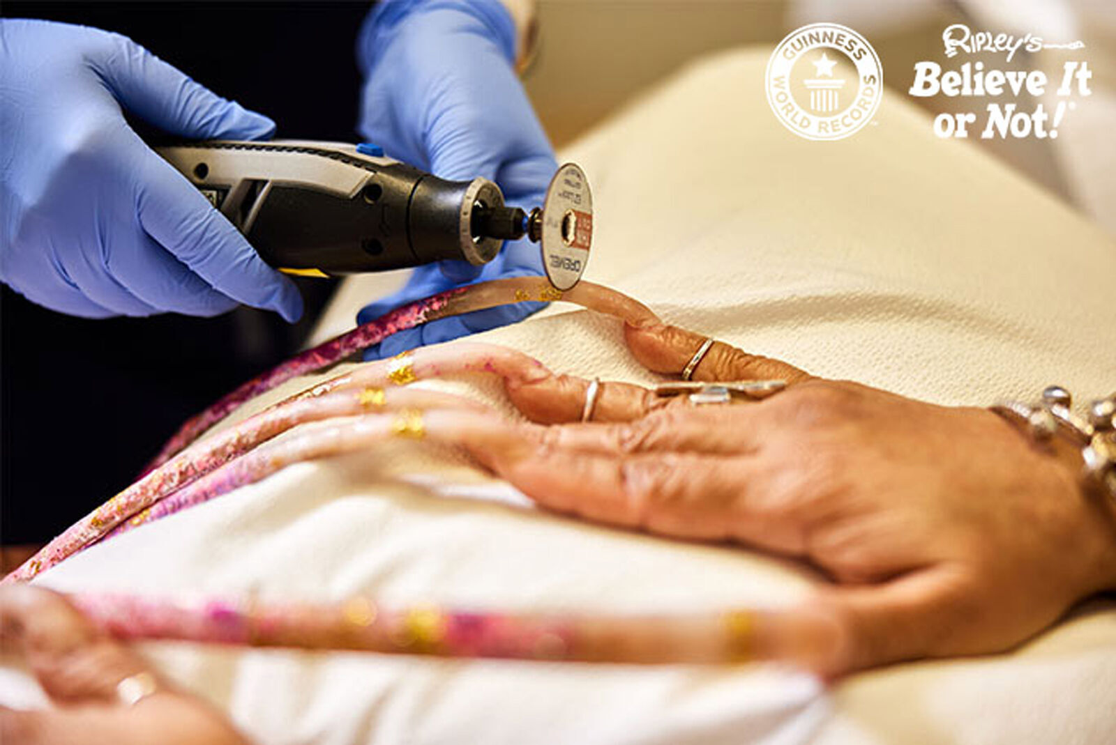 Woman with the world's longest nails cuts them after nearly 30 years